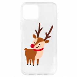Чехол для iPhone 12 Pro Deer with red nose - PrintSalon