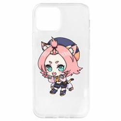 Чехол для iPhone 12 Pro Genshin Impact chibi Diona - PrintSalon