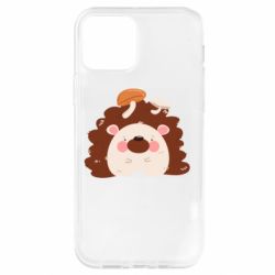 Чехол для iPhone 12 Pro Hedgehog with mushrooms - PrintSalon