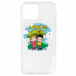 Чехол для iPhone 12 Pro Love is ... in the rain - PrintSalon