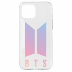 Чехол для iPhone 12 Pro Max BTS gradient logo - PrintSalon