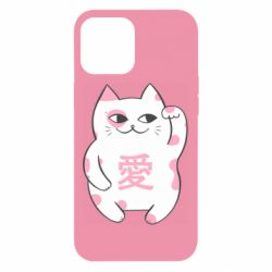 Чехол для iPhone 12 Pro Max Cat and hieroglyphs - PrintSalon