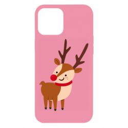 Чехол для iPhone 12 Pro Max Deer with red nose - PrintSalon