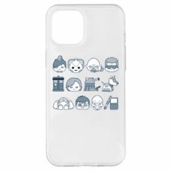 Чехол для iPhone 12 Pro Max Doctor who icons - PrintSalon