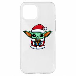 Чехол для iPhone 12 Pro Max Grogu Santa Claus - PrintSalon