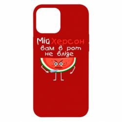 Чехол для iPhone 12 Pro Max Херсон арбуз и нож - PrintSalon