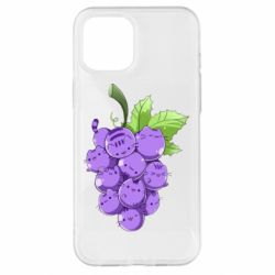 Чехол для iPhone 12 Pro Max Кот-виноград - PrintSalon