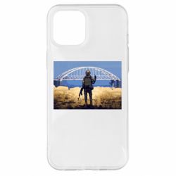 Чохол для iPhone 12 Pro Max Марка з Кримським мостиком-PrintSalon Чохол для iPhone 12 Pro Max Марка з Кримським мостиком