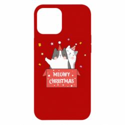 Чехол для iPhone 12 Pro Max Meowy Christmas ( present box ) - PrintSalon