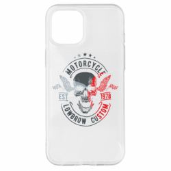 Чехол для iPhone 12 Pro Max Moto skull - PrintSalon