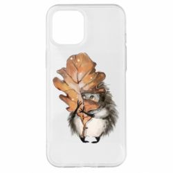 Чехол для iPhone 12 Pro Max Осенний ежик - PrintSalon