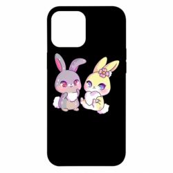 Чехол для iPhone 12 Pro Max Rabbits In Love - PrintSalon