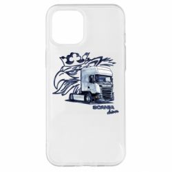 Чехол для iPhone 12 Pro Max Scania watercolor art - PrintSalon