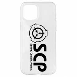 Чохол для iPhone 12 Pro Max SCP logo text - PrintSalon