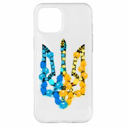 Чохол для iPhone 12 Pro Max Тризуб квіти Україна - PrintSalon
