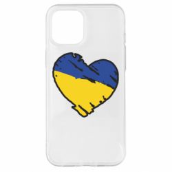 Чехол для iPhone 12 Pro Max Украина сердце с царапинами - PrintSalon