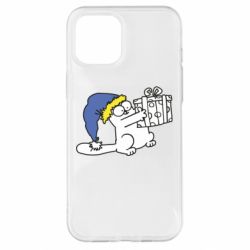 Чехол для iPhone 12 Pro Max Украинский кот саймона с подарком - PrintSalon