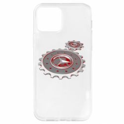 Чехол для iPhone 12 Pro Mercedes logo механизм - PrintSalon