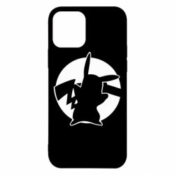 Чехол для iPhone 12 Pro Pikachu silhouette - PrintSalon