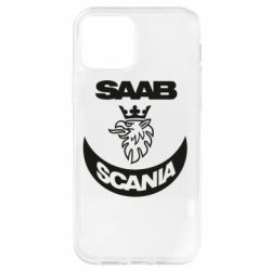 Чехол для iPhone 12 Pro Scania SAAB logo - PrintSalon