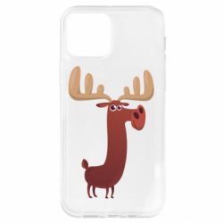 Чехол для iPhone 12 Pro Забавный олень - PrintSalon