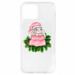 Чехол для iPhone 12 Pro Заяц Новогодний - PrintSalon