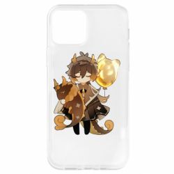 Чехол для iPhone 12 Pro Zhongli with baloon - PrintSalon