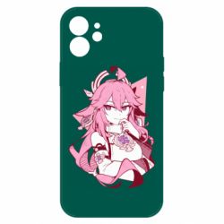 Чехол для iPhone 12 Yae Miko portrait - PrintSalon