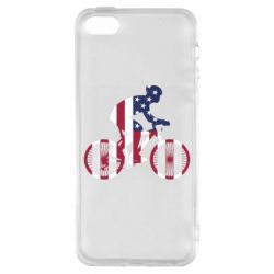 Чехол для iPhone5/5S/SE American cyclist - PrintSalon