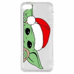 Чохол для iphone 5/5S/SE Baby Yoda Santa - PrintSalon