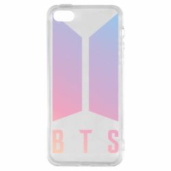 Чехол для iPhone5/5S/SE BTS gradient logo - PrintSalon