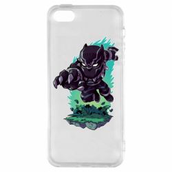 Чехол для iPhone5/5S/SE Cute Black panther - PrintSalon