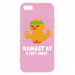 Чехол для iPhone5/5S/SE Duck Namast'ay Away - PrintSalon