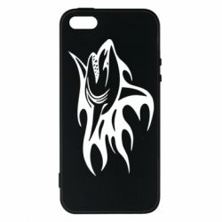 Чехол для iPhone5/5S/SE Flaming shark - PrintSalon