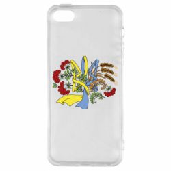 Чохол для iphone 5/5S/SE Герб колоски і калина
