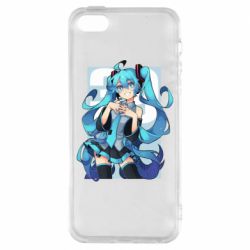 Чехол для iPhone5/5S/SE Hatsune Miku art - PrintSalon