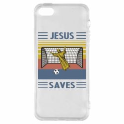 Чехол для iPhone5/5S/SE Jesus will save - PrintSalon