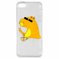 Чехол для iPhone5/5S/SE Капибара Программист - PrintSalon