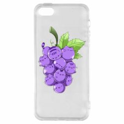 Чехол для iPhone5/5S/SE Кот-виноград - PrintSalon