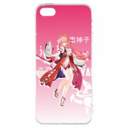 Чохол для iphone 5/5S/SE Mischievous Yae Miko - PrintSalon