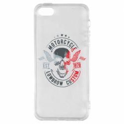 Чехол для iPhone5/5S/SE Moto skull - PrintSalon