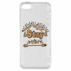 Чехол для iPhone5/5S/SE Mountains - Stay Wild - PrintSalon