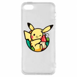 Чехол для iPhone5/5S/SE Pikachu with ketchup - PrintSalon