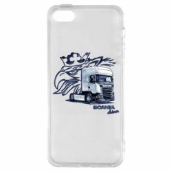 Чехол для iPhone5/5S/SE Scania watercolor art - PrintSalon