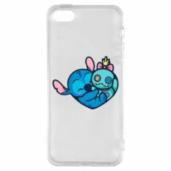 Чехол для iPhone5/5S/SE Стич с куклой - PrintSalon