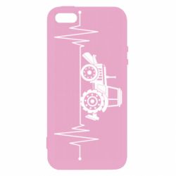 Чехол для iPhone5/5S/SE Трактор импульс - PrintSalon