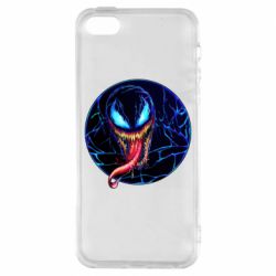 Чохол для iphone 5/5S/SE Venom black and blue style - PrintSalon