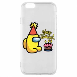 Чохол для iPhone 6/6S Among Us Happy Birthday - PrintSalon