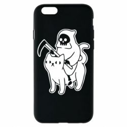 Чохол для iPhone 6/6S Death and cat - PrintSalon