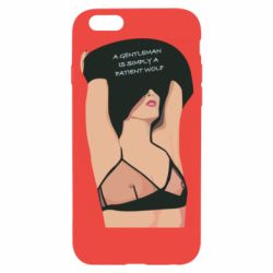 Чехол для iPhone 6/6S Gentleman Is Simply A Patient Wolf - PrintSalon